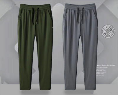 Premium Quality Solid Trouser's- OLIVE & ASH.