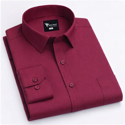Premium Quality Formal Shirt - মেরুন।