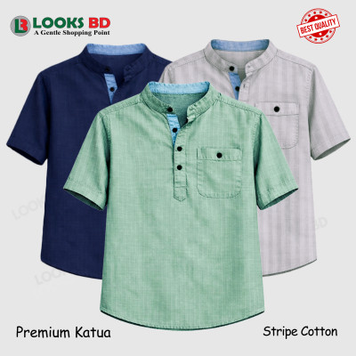 Cotton Stripe Fabrics Premium Quality Katua - NAVY BLUE,  LIGHT ASH & LIGHT LEMON 2